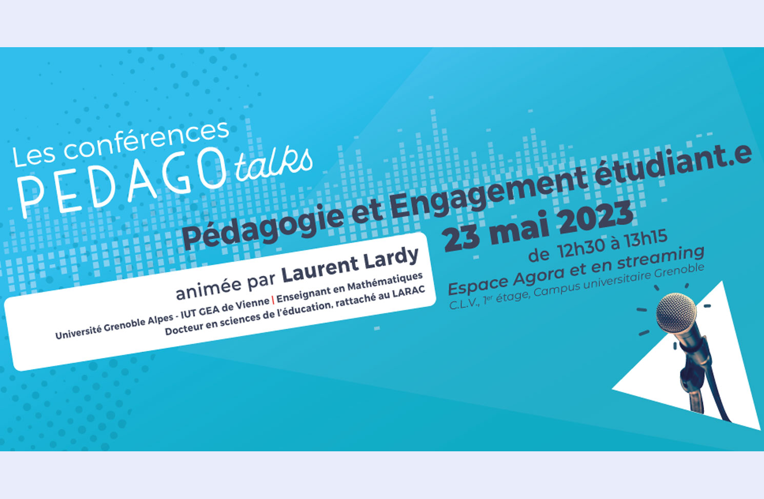 Conférence Pédagotalks en bref au sujet de l'engagement de l'étudiant et de l'étudiante